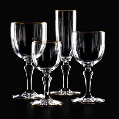 Servizio di Calici “mahora”francia, Manifattura Baccarat, XX Secolo