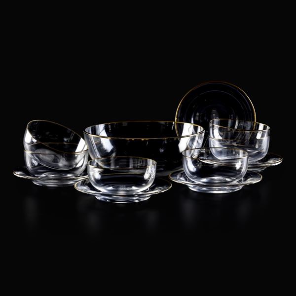 Servizio da macedonia “Mahora" Francia, Manifattura Baccarat, seconda metà del XX secolo 