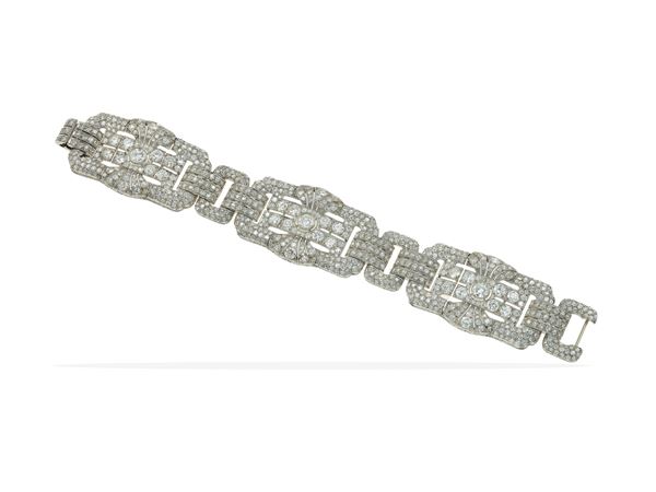 Bracciale con diamanti taglio circular e di vecchio taglio per ct 21.00 circa