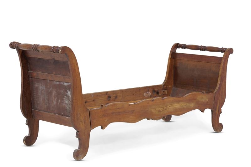 Letto a barca. XIX secolo  - Auction Antique - Cambi Casa d'Aste