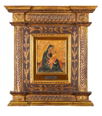Madonna dell'umiltà, olio su tavola a fondo oro