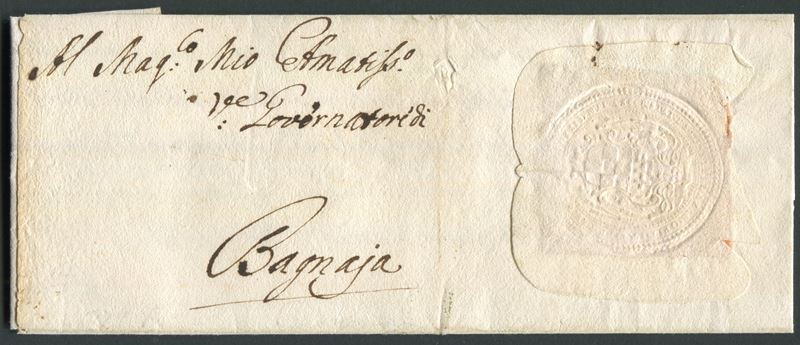 1779, Lettera da Roma a Bagnaia  - Auction Postal History and Philately - Cambi Casa d'Aste