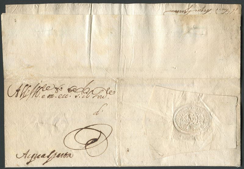 1631, Lettera da Roma ad Acquasparta  - Auction Postal History and Philately - Cambi Casa d'Aste