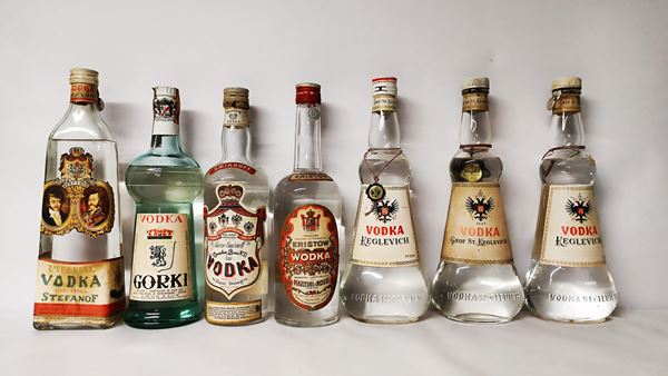 Keglevich, Stefanof, Martini, Smirnoff, Vodka