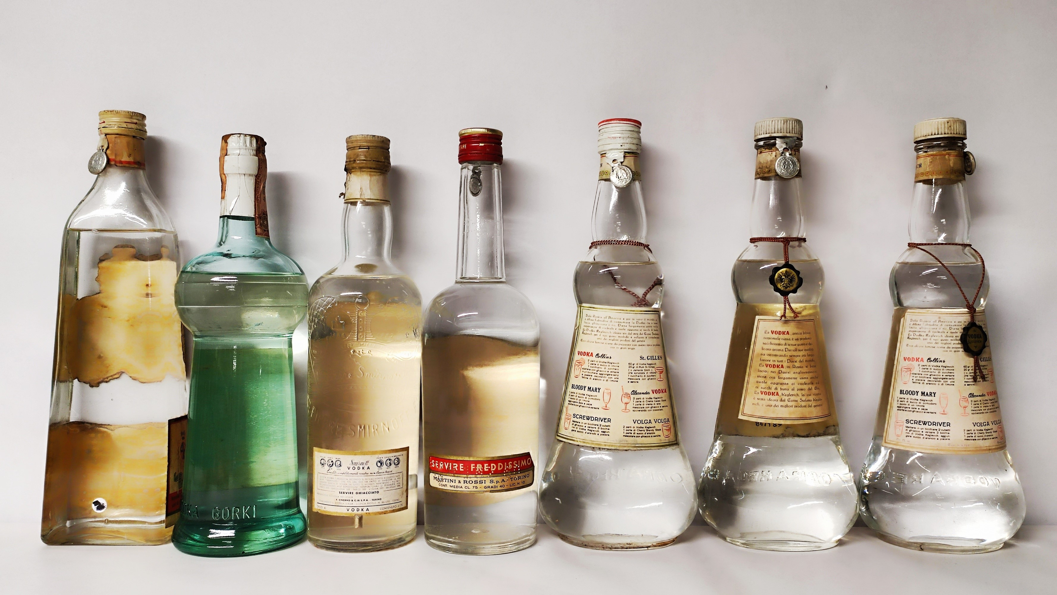 Keglevich, Stefanof, Martini, Smirnoff, Vodka