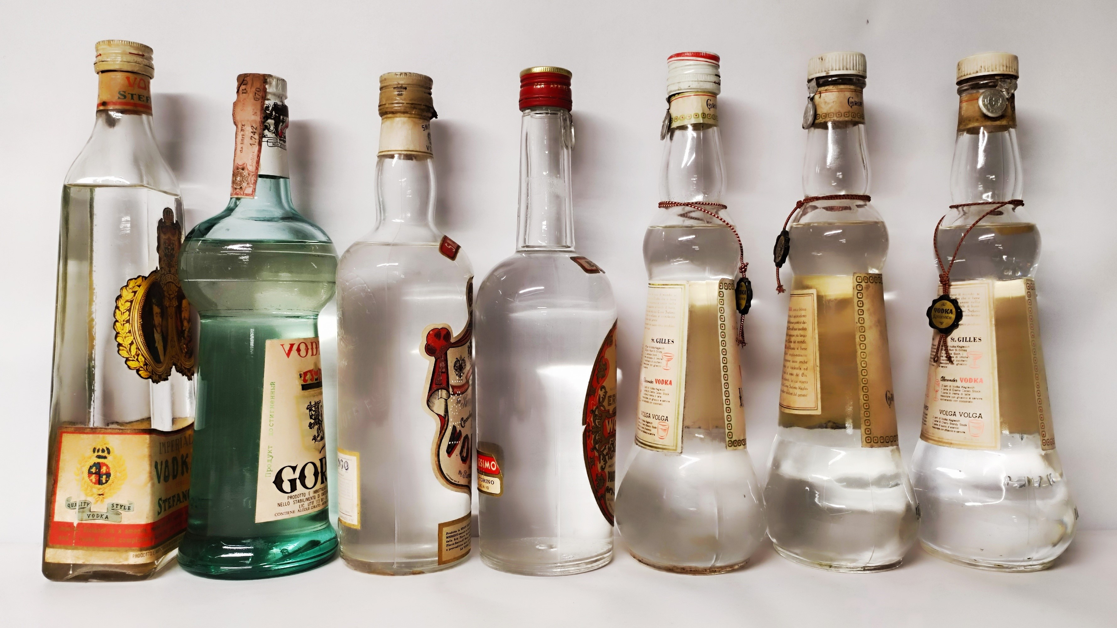 Keglevich, Stefanof, Martini, Smirnoff, Vodka