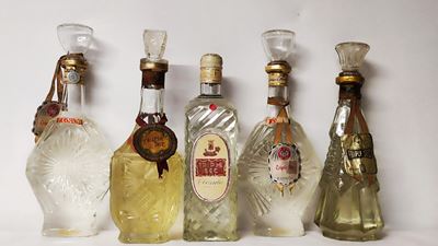 Decanter Bardi, Ape, Cocchi, Triple Sec Liquori