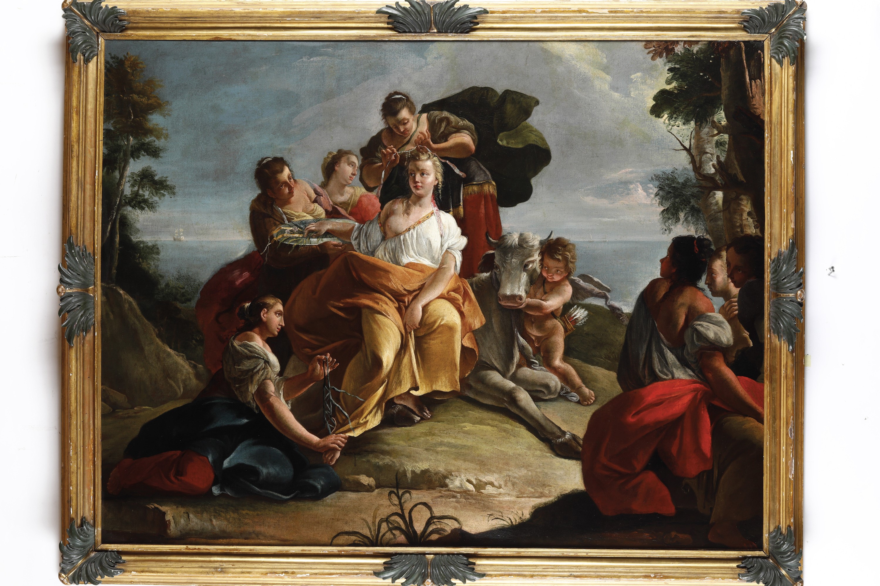 Francesco Salvator Fontebasso - Il ratto d’Europa, olio su tela