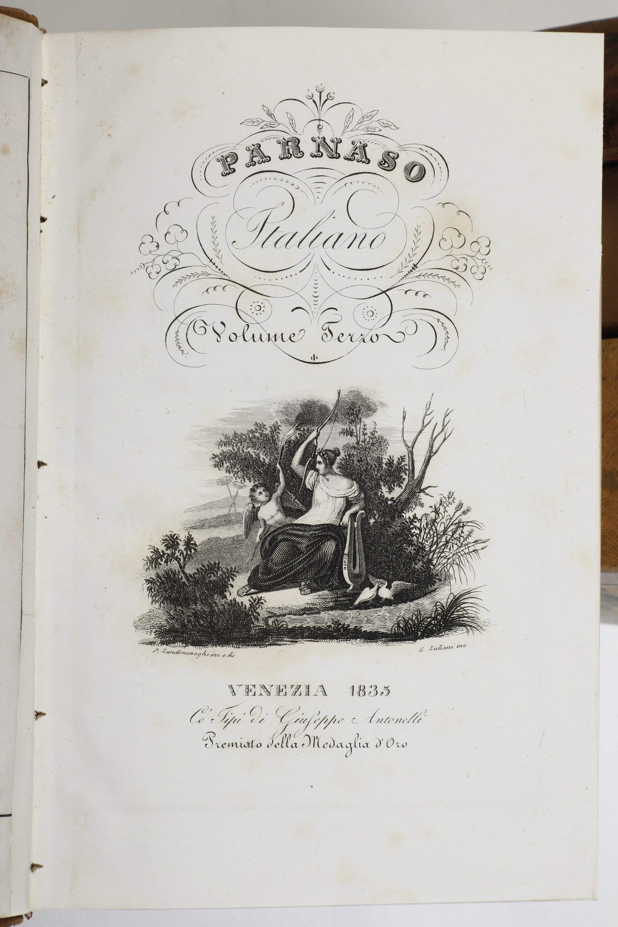 Parnaso Italiano e Altri di Letteratura Tre Volumi del Parnaso Italiano, Lirici del Secolo I-II-I...