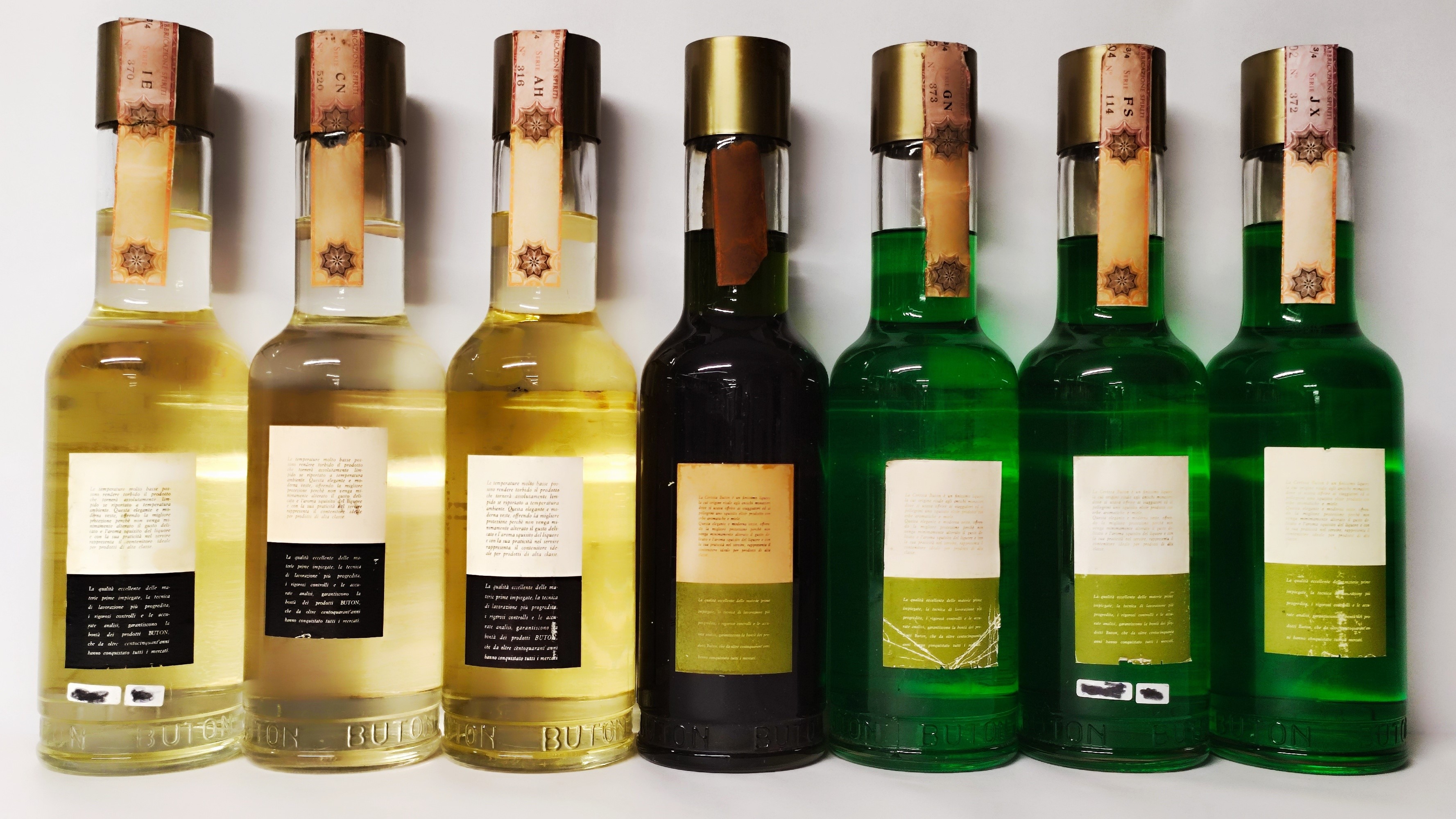 Buton Certosa, Sambuca, Liquori