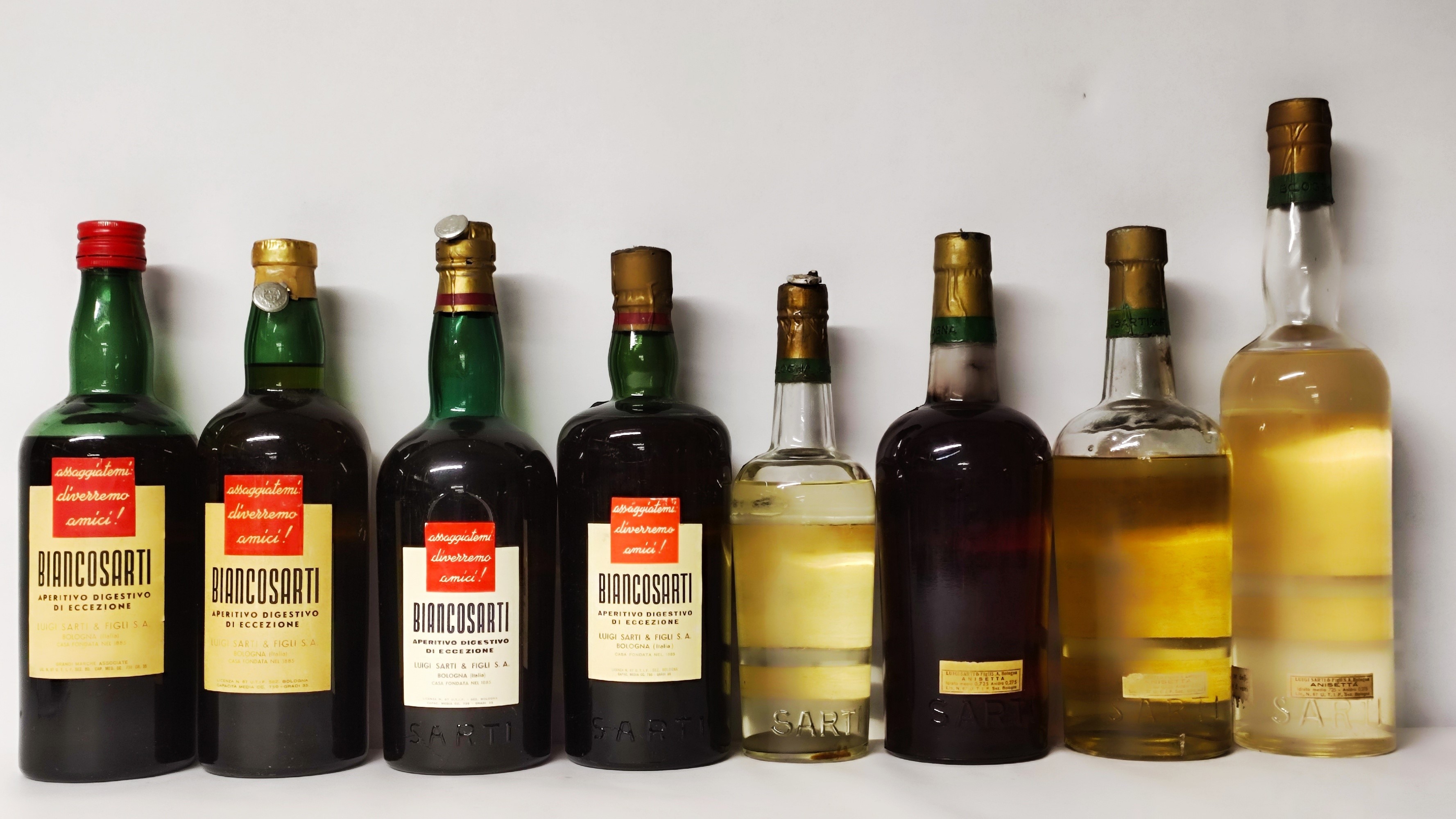 Bianco Sarti, Fine Anisette, Liquori