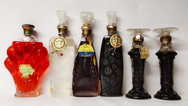 Decanter Borsari, Sica, Isolabella, Liquori