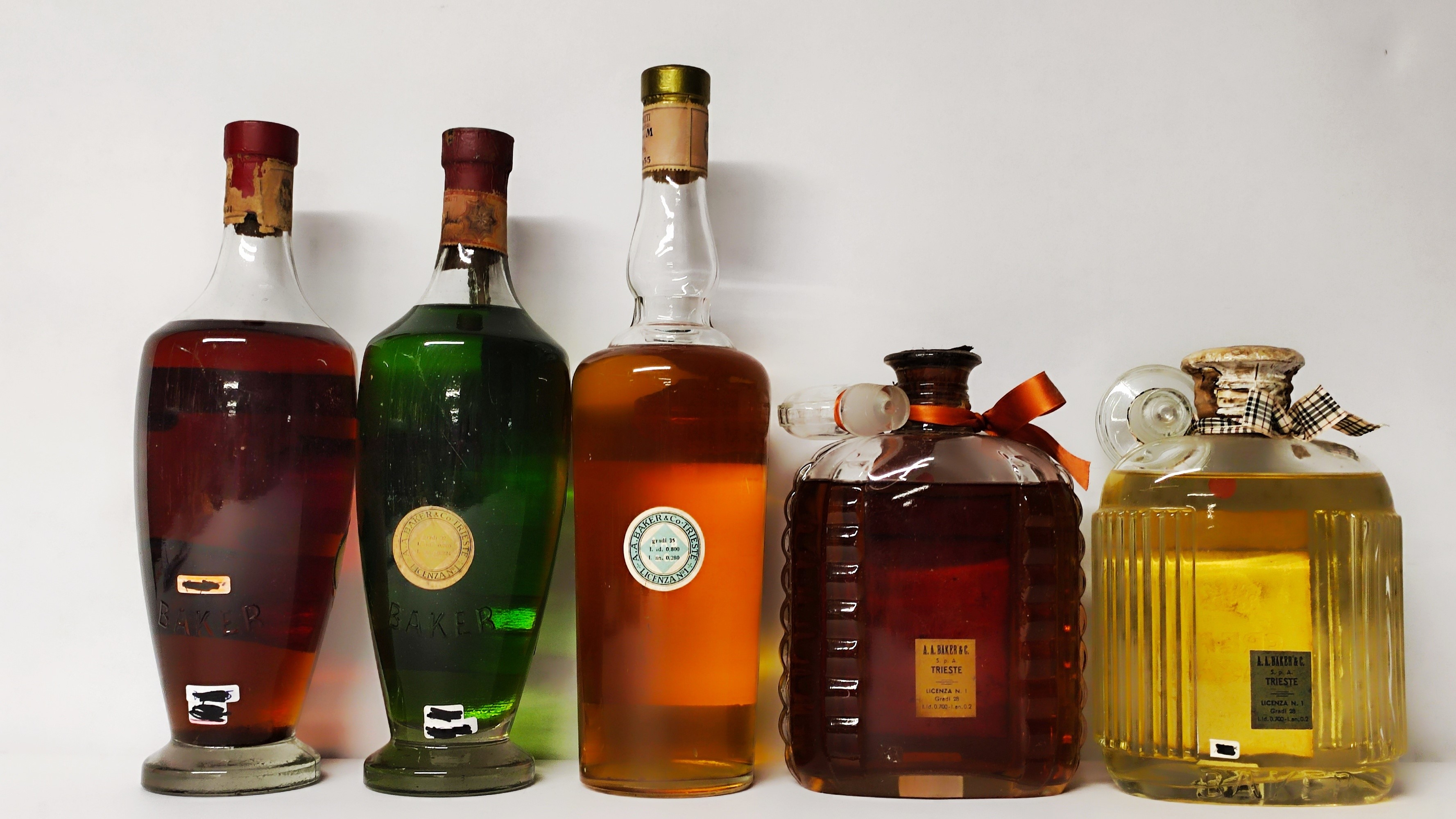 Baker Collezione, Liquori