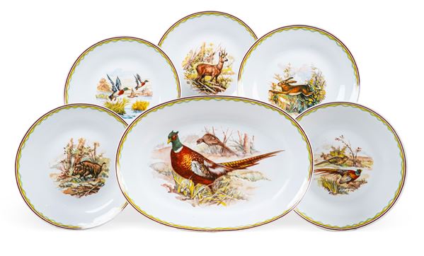 Servizio da cacciagione Doccia, Manifattura Richard Ginori, XX secolo 