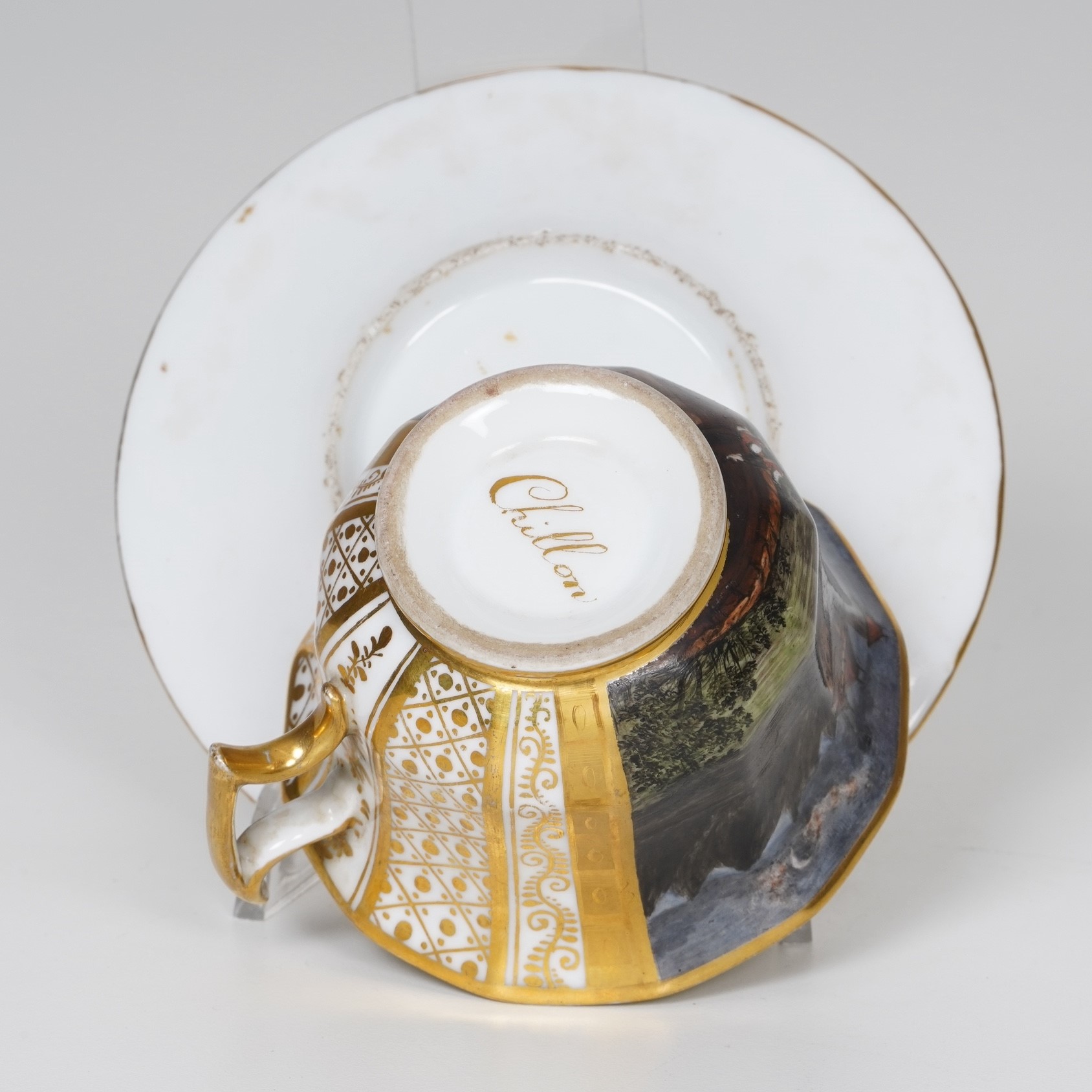 Tazza con Piattino, XIX Secolo.