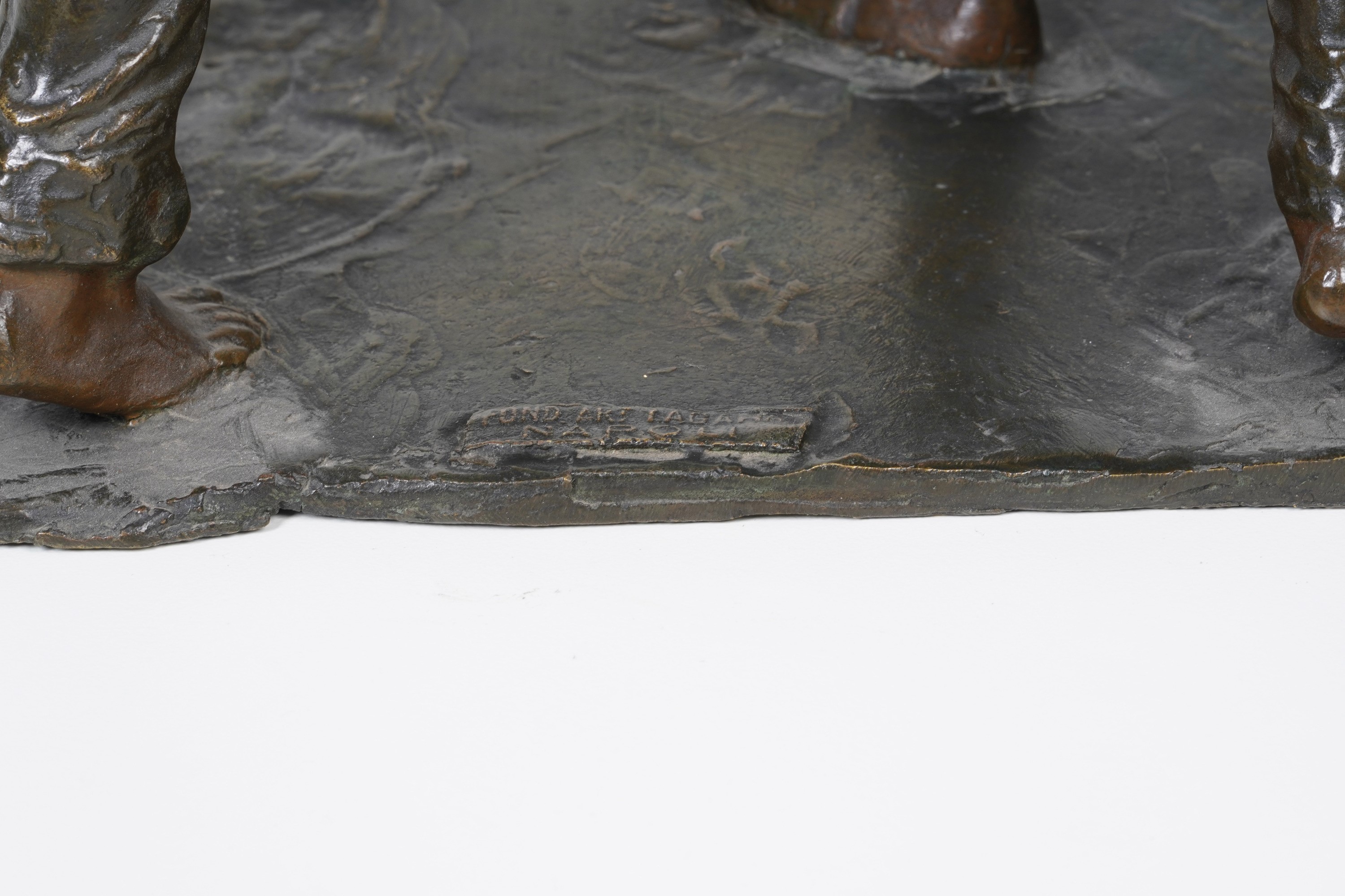 Francesco De Matteis - Musicanti - scultura in bronzo fuso e patinato