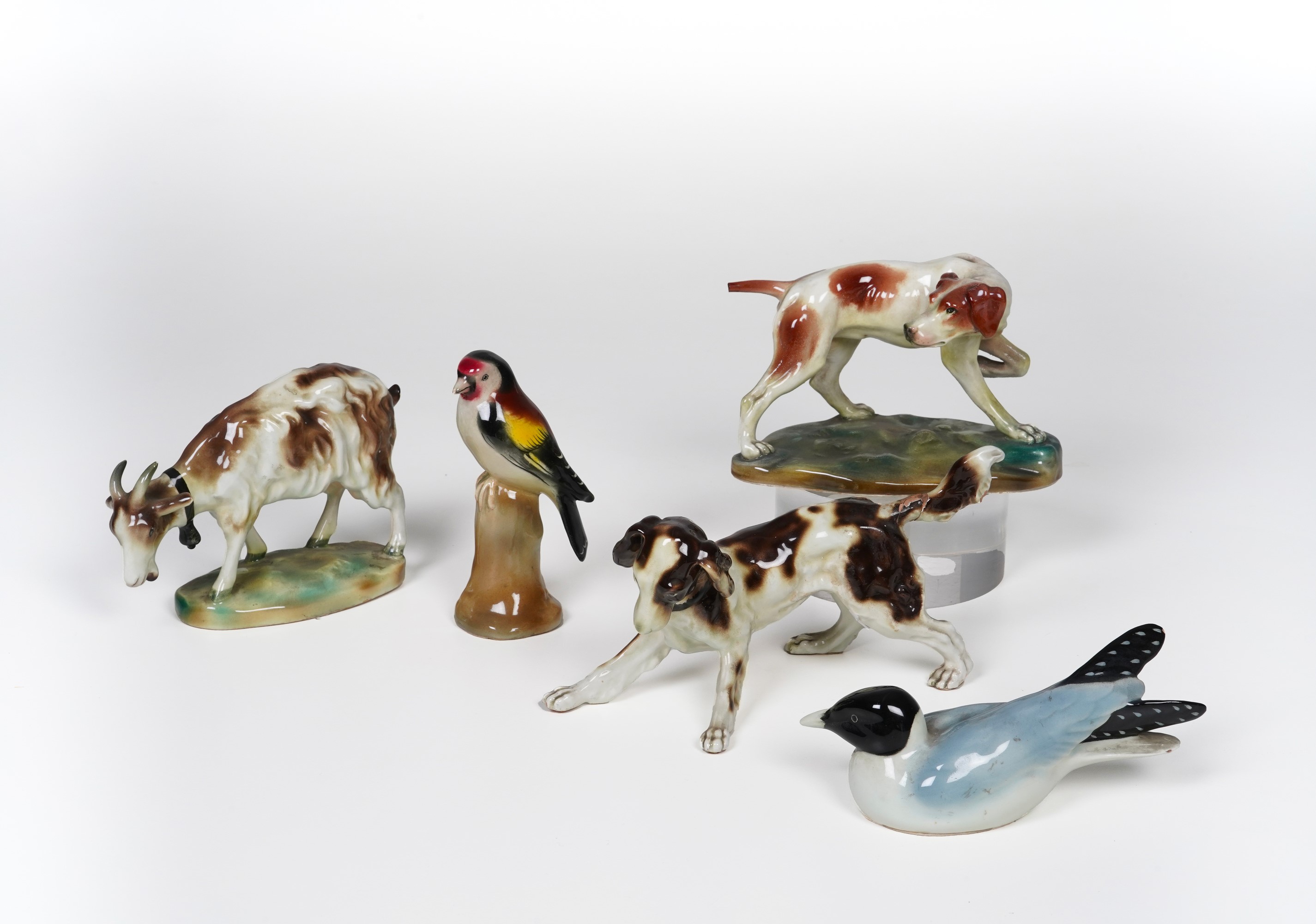 Dodici Figurine di Diversi Animali.manifatture Diverse tra Cui Richard Ginori e Rosenthal, XX Sec...