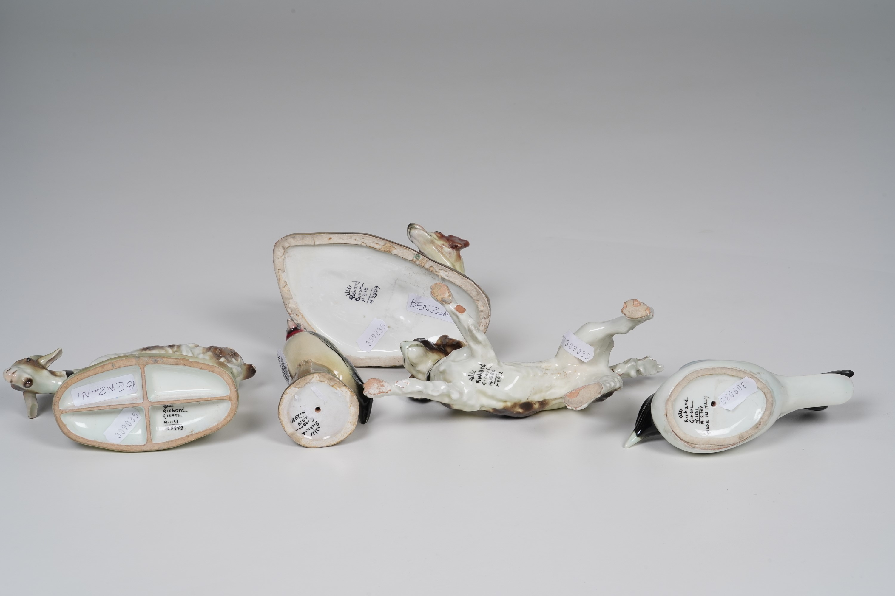 Dodici Figurine di Diversi Animali.manifatture Diverse tra Cui Richard Ginori e Rosenthal, XX Sec...