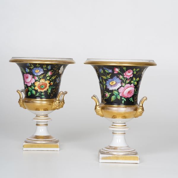 Coppia di vasi medici, inizio del XX secolo.