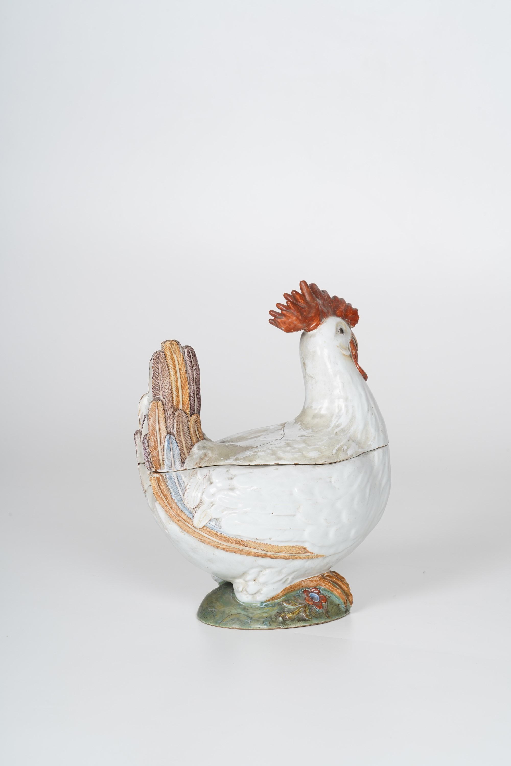 Zuppiera a Forma di Gallina.nove, XVIII-XIX Secolo.
