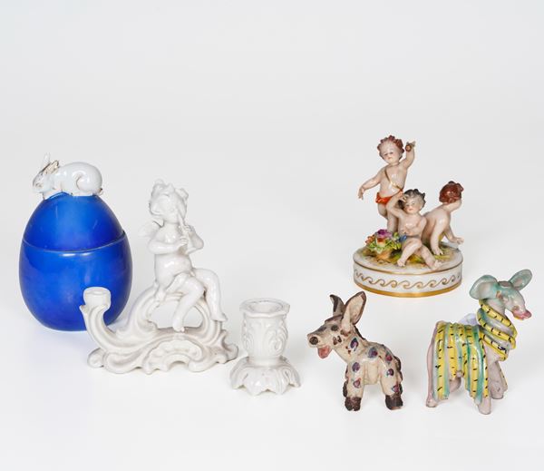 Lotto di ceramiche varie.