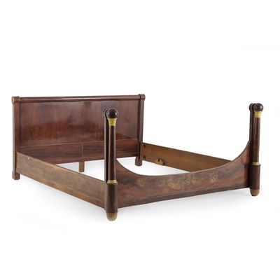 Letto Matrimoniale Impero Lastronato. XIX Secolo (adattamenti)
