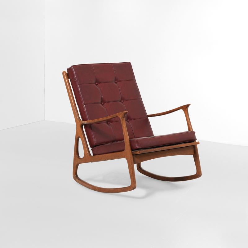 Poltrona a dondolo.  - Auction Design LAB - Cambi Casa d'Aste