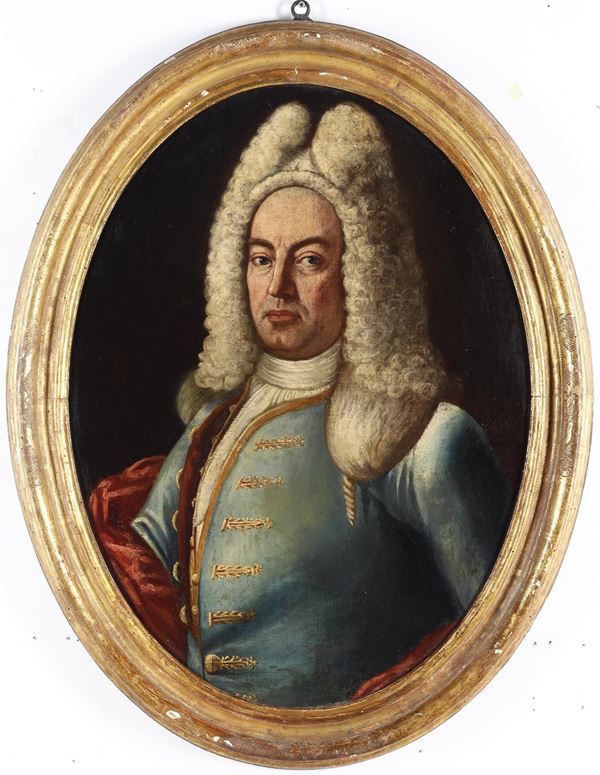 Scuola lombarda del XVIII secolo Ritratto di gentiluomo