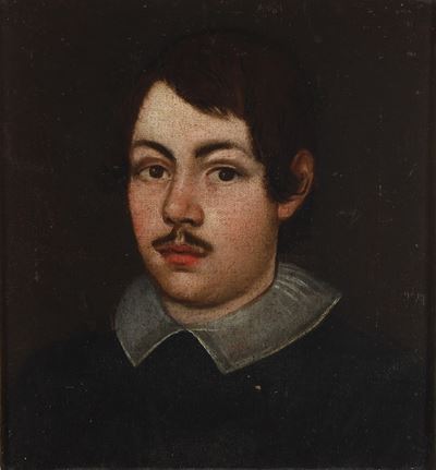 Scuola Romana del XVII Secolo Ritratto di Giovane Gentiluomo