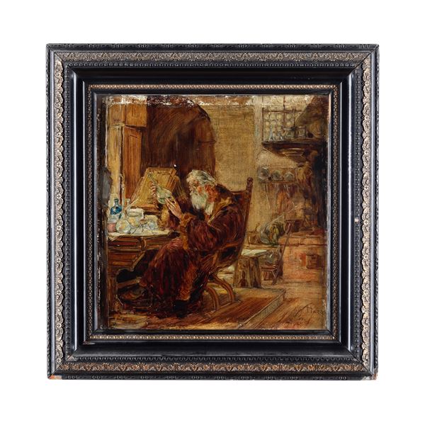 Alchimista nel suo studio