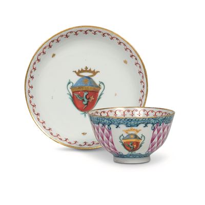 Tazza con Piattinonove, Manifattura di Pasquale Antonibon, 1770 Circa
