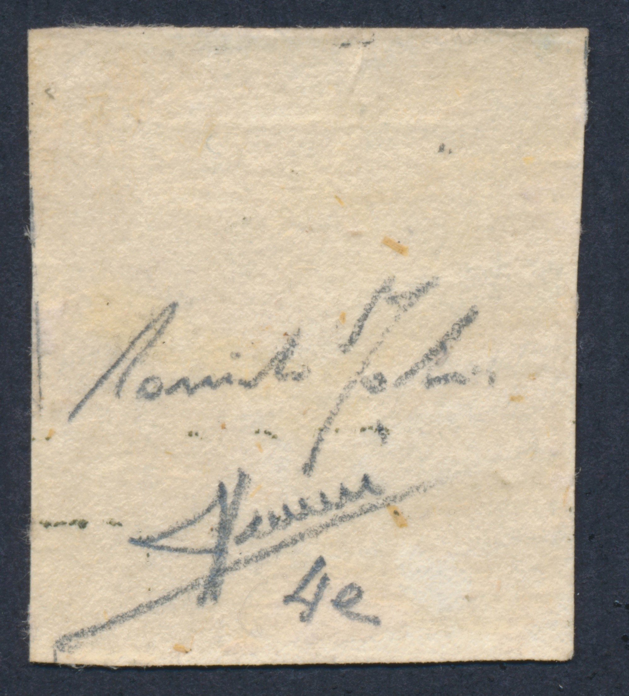 1859, Sicilia, 1 Grano Oliva Grigiastro (4e), II Tavola, Carta di Napoli, Nuovo con Gomma