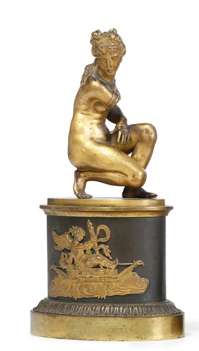 Afrodite Accovacciata. Arte Neoclassica, Francia o Italia, XIX Secolo