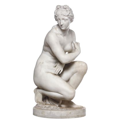 Afrodite Accovacciata. Arte Neoclassica del XVIII-XIX Secolo