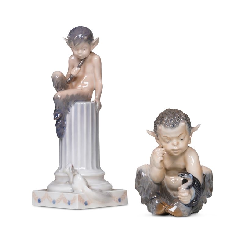 Due figurine  Danimarca, Manifattura Royal Copenhagen, 1962-1974  - Auction Italian Mansions - Cambi Casa d'Aste