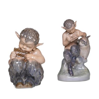 Figurine di Fauni Musicantidanimarca, Manifattura Royal Copenhagen, 1975-1979