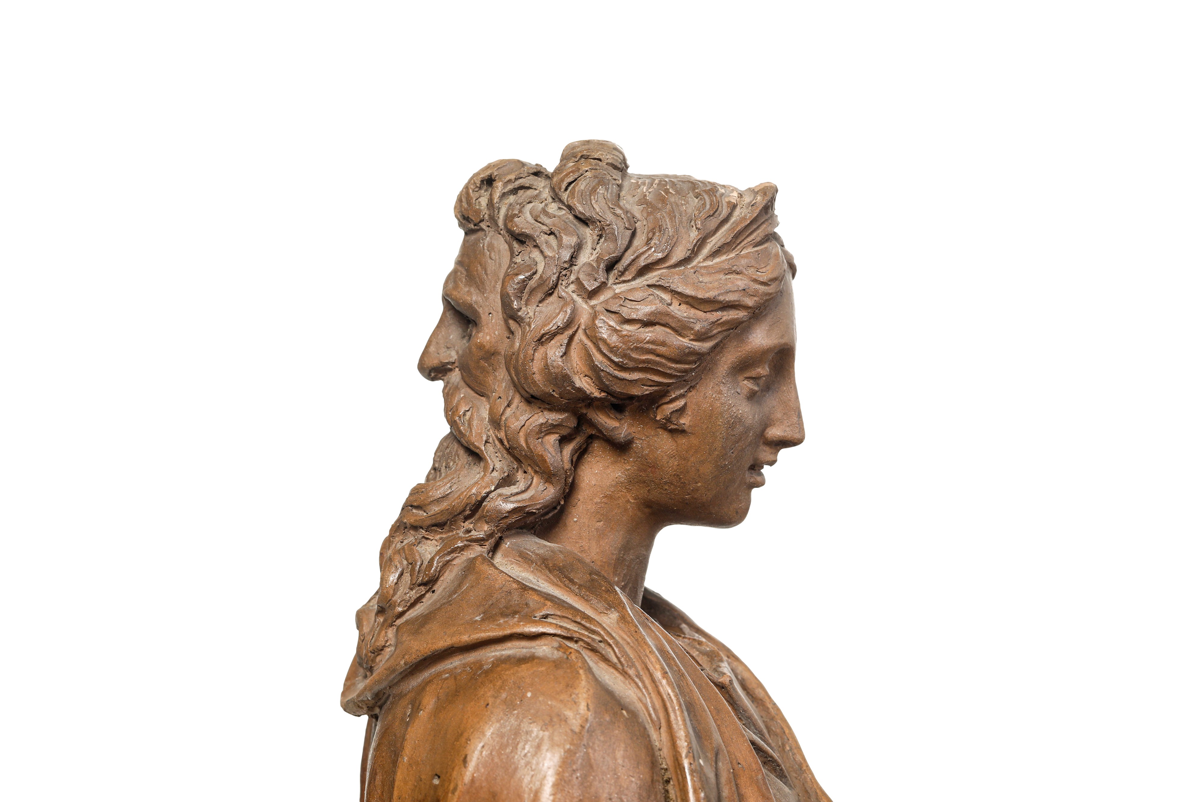 Figura Femminile con Testa Bifronte. Arte Italiana del XVII Secolo