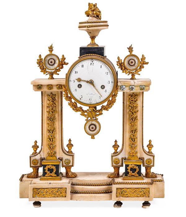 Orologio a portico Luigi XVI. Francia, fine XVIII - inizio XIX secolo