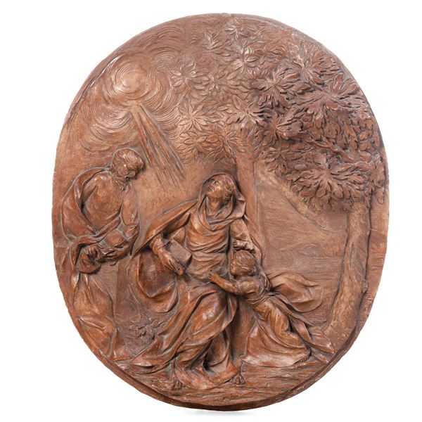 Plasticatore barocco italiano del XVII-XVIII secolo Infanzia di Maria