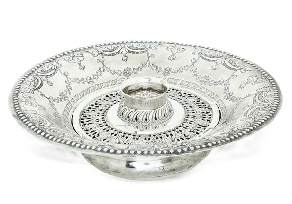 Bacile brucia essenze. Arte ottomana del XIX secolo. Marchi di importazione austro ungarici in uso dal 1901 al 1921