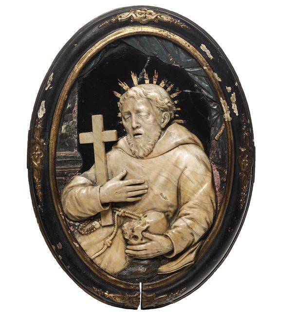Arte barocca romana o napoletana, XVII-XVIII secolo San Francesco da Paola in meditazione