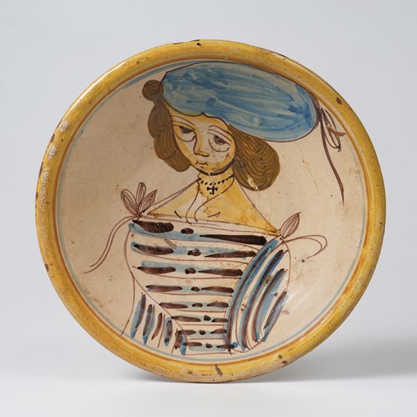 Piatto. Alto Lazio, probabilmente Castro, XVII secolo (?).
