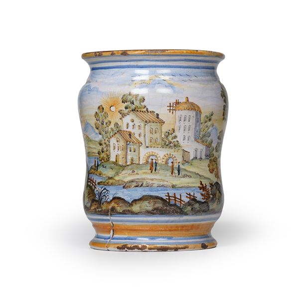 Albarello datato 1742. Probabilmente Napoli, XX secolo.