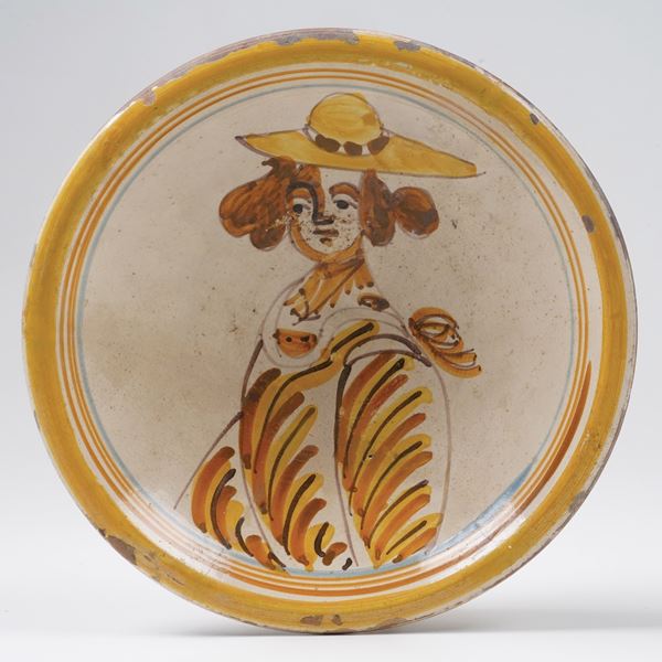 Piatto. Alto Lazio, probabilmente Castro, XVII secolo (?).