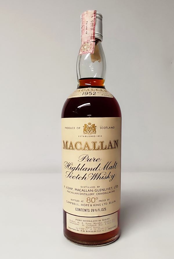 Macallan 1952, Pure Highland Malt Whisky