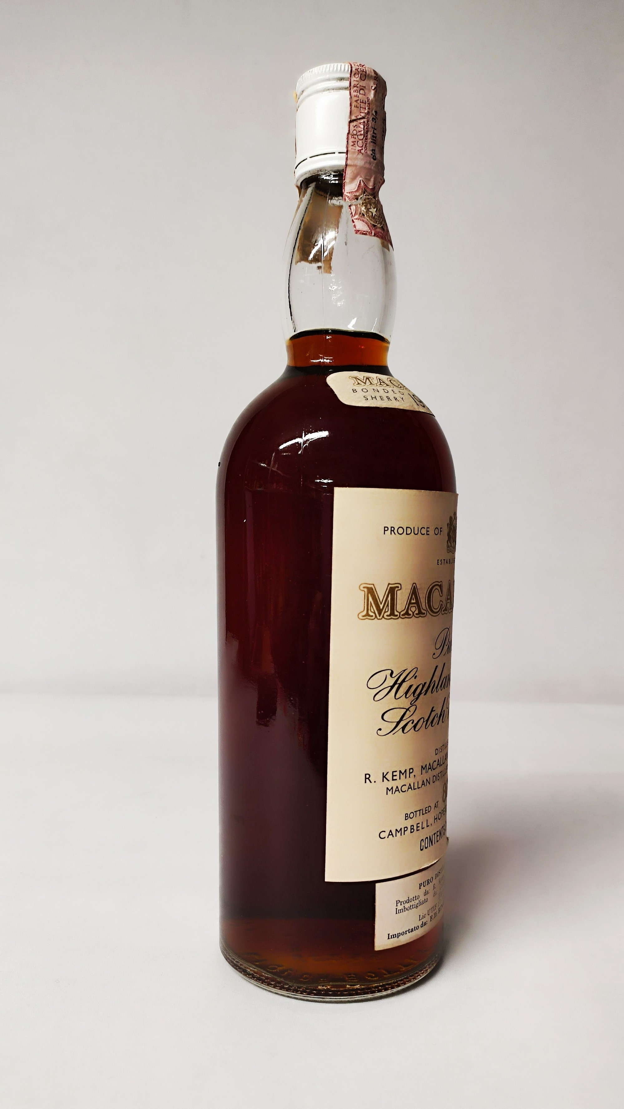 Macallan 1952, Pure Highland Malt Whisky
