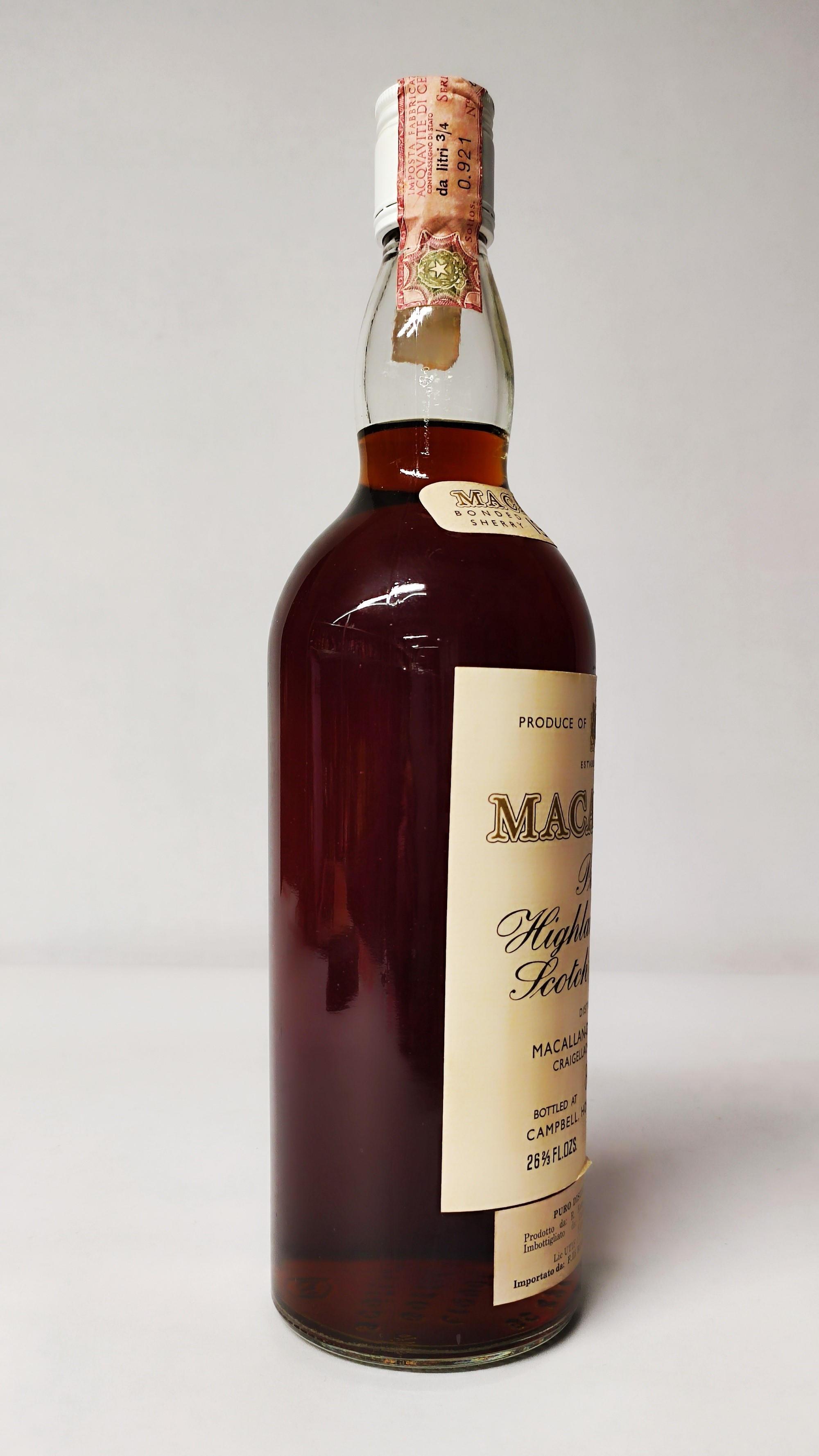 Macallan 1955, Pure Highland Malt Whisky