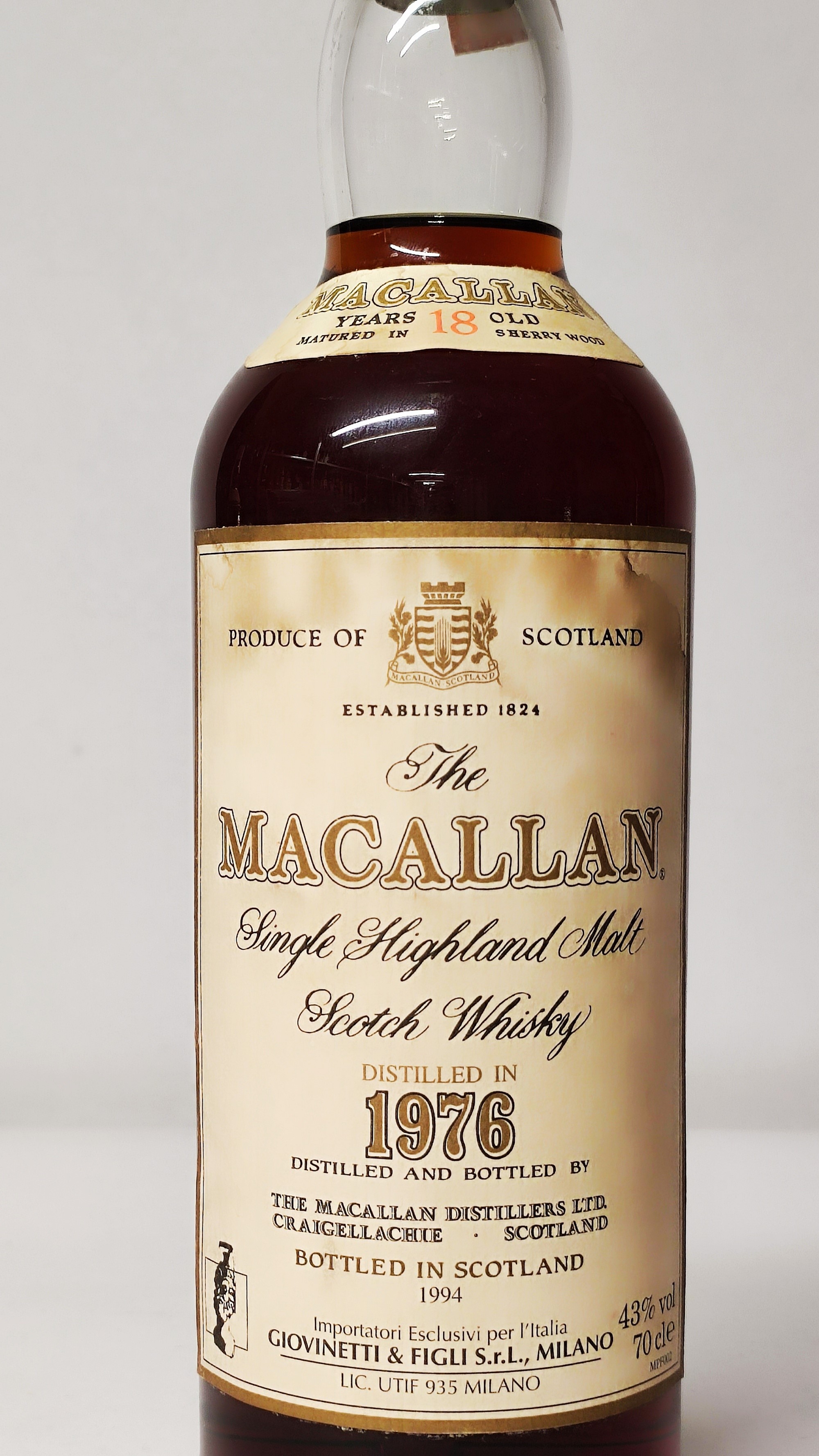 Macallan 18 Years 1976, Single Malt Whisky