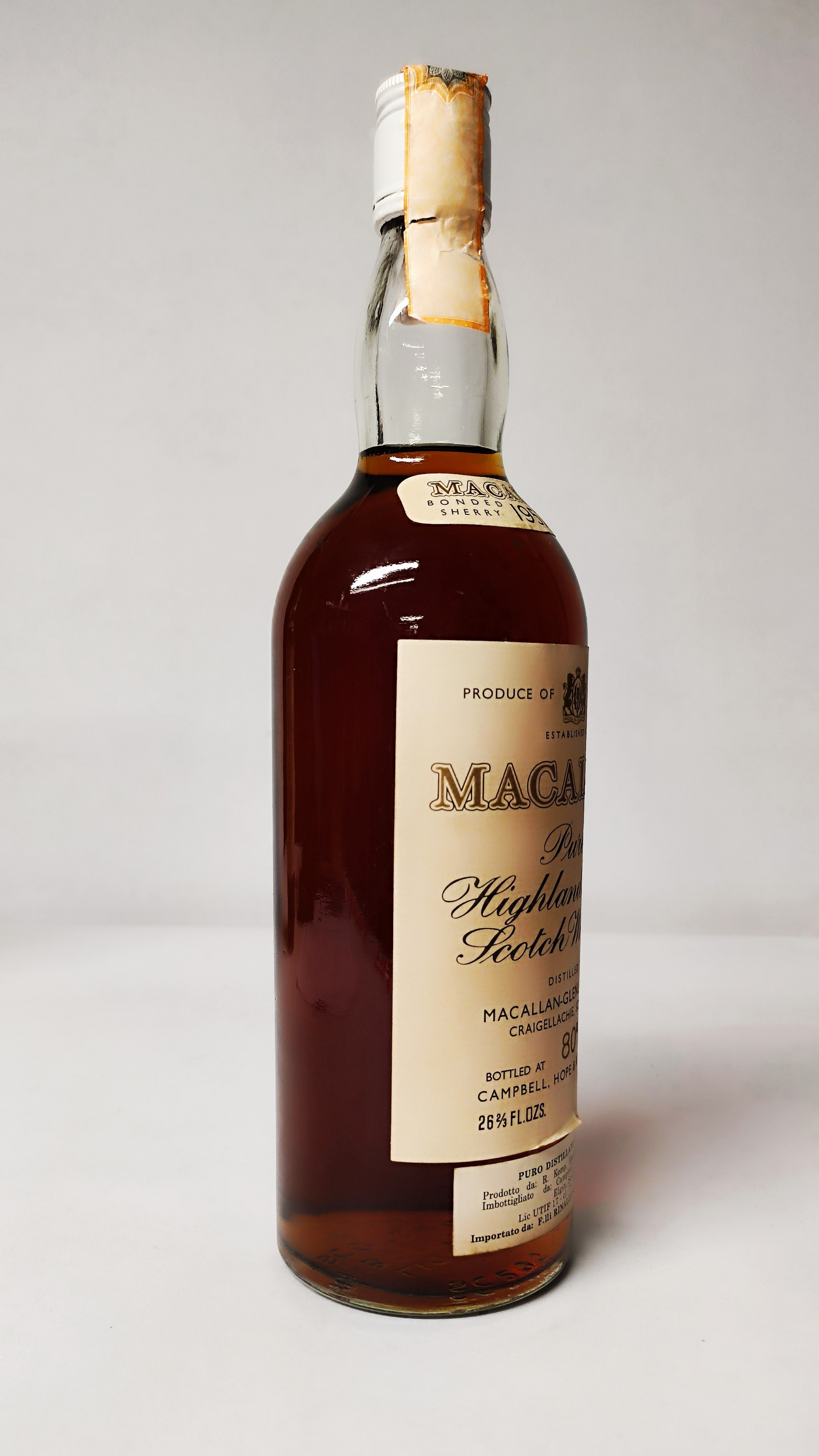 Macallan 1957, Pure Highland Malt Whisky