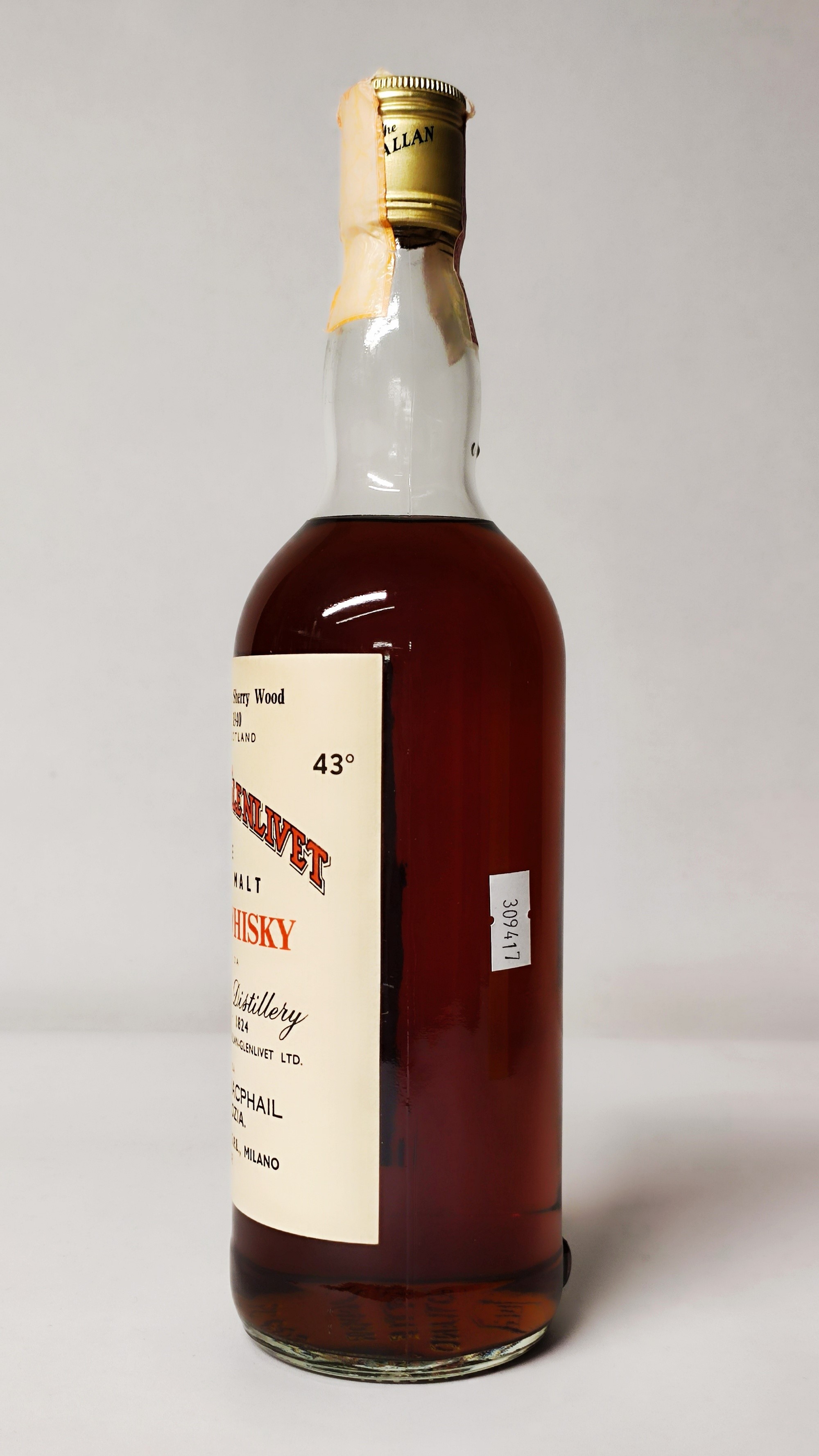 Macallan Glenlivet 37 Y. 1940, Single Malt Whisky